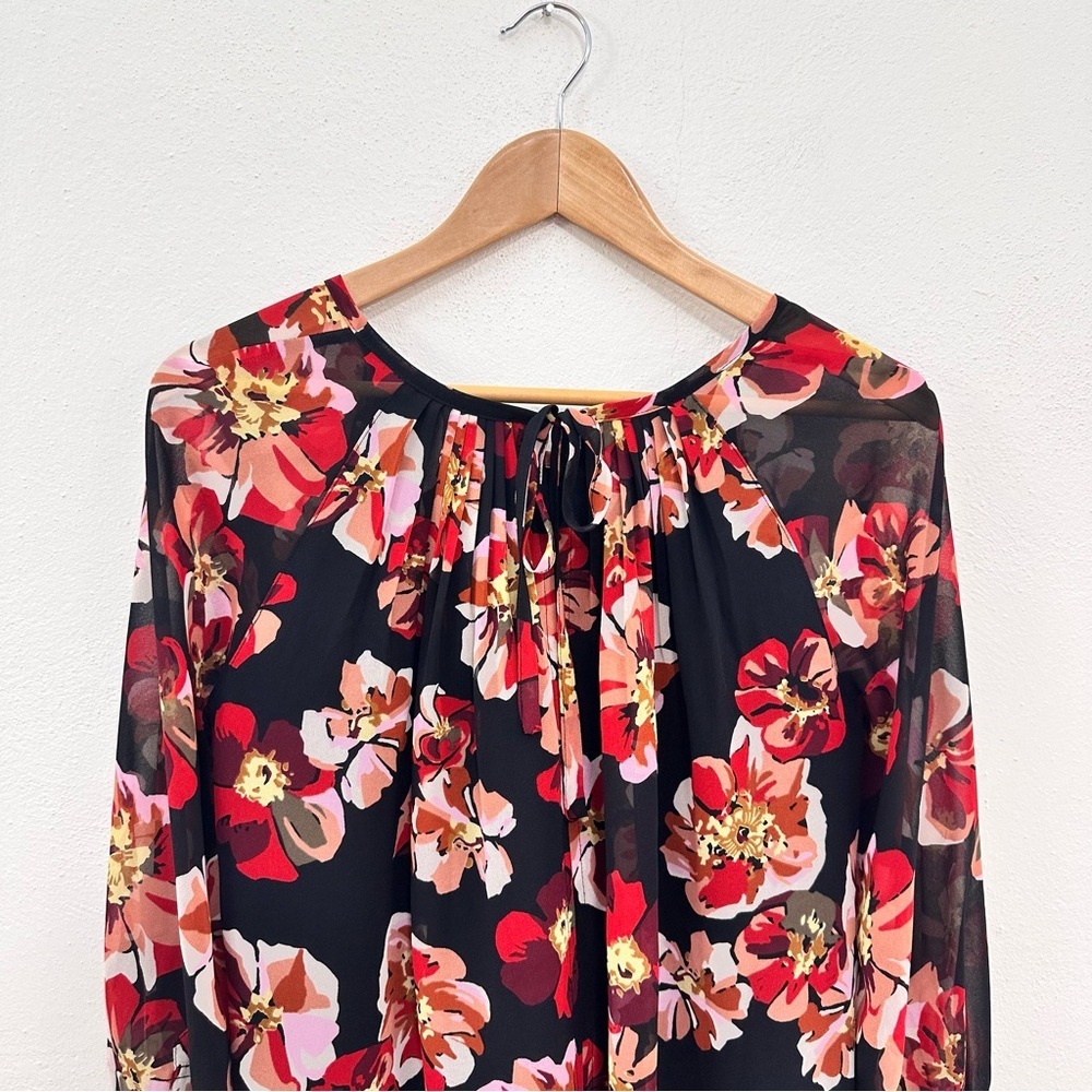 Madewell Balloon Sleeve Floral Blouse - Picture 4 of 6
